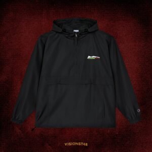 embroidered san gabriel valley quarter zips & solidarity logo anorak jacket — packable windbreaker